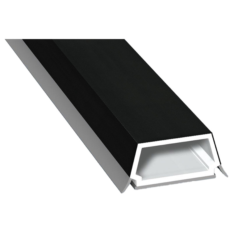Trapez-Sprosse 27 mm SK Lg. 6,00 mfoliert, mit zwei schwarzen Weichlippen446 4062 JET BLACK STYLO [144] Produktbild BIGPIC L