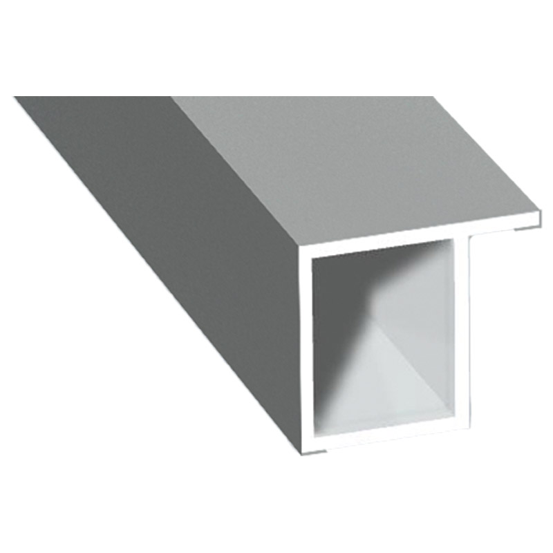 Kammerprofil 17x15 mm Lg. 6,00 mfoliert, mit Nase70 0405-083 SIGNALGRAU GLATT [50] Produktbild BIGPIC L