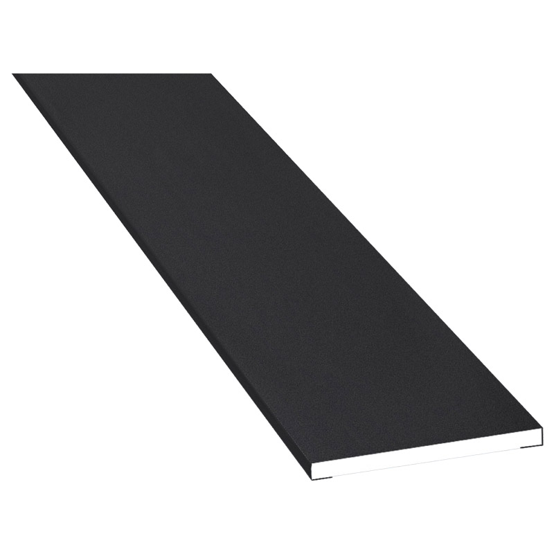 Flachprofil 40x3 mm Lg. 6,00 mfoliertPX 47097 BLACK ULTI MATT [139] Produktbild BIGPIC L