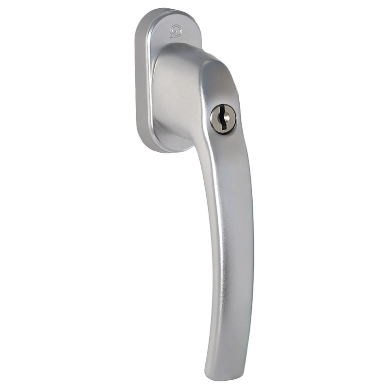 greenteQ Fenstergriff FG31.SG100.AL abschließbar - 100Nm inkl. Schrauben Produktbild BIGPIC L