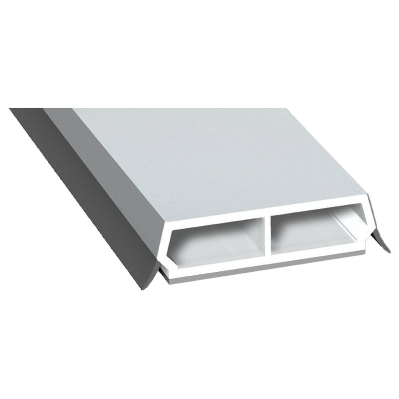 Trapez-Sprosse 38 mm SK Lg. 6,00 mfoliert, mit zwei schwarzen Weichlippen72 5105-167 LICHTGRAU [70] Produktbild BIGPIC L