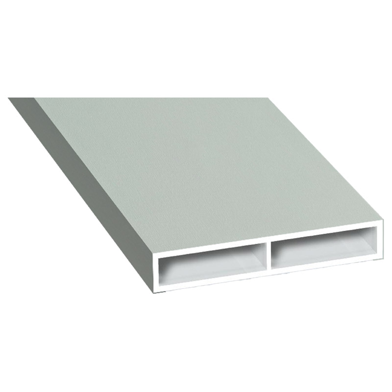 Kammerprofil 40x7 mm Lg. 6,00 mfoliert, ohne Nase70 3805-167 ACHATGRAU [62] Produktbild BIGPIC L