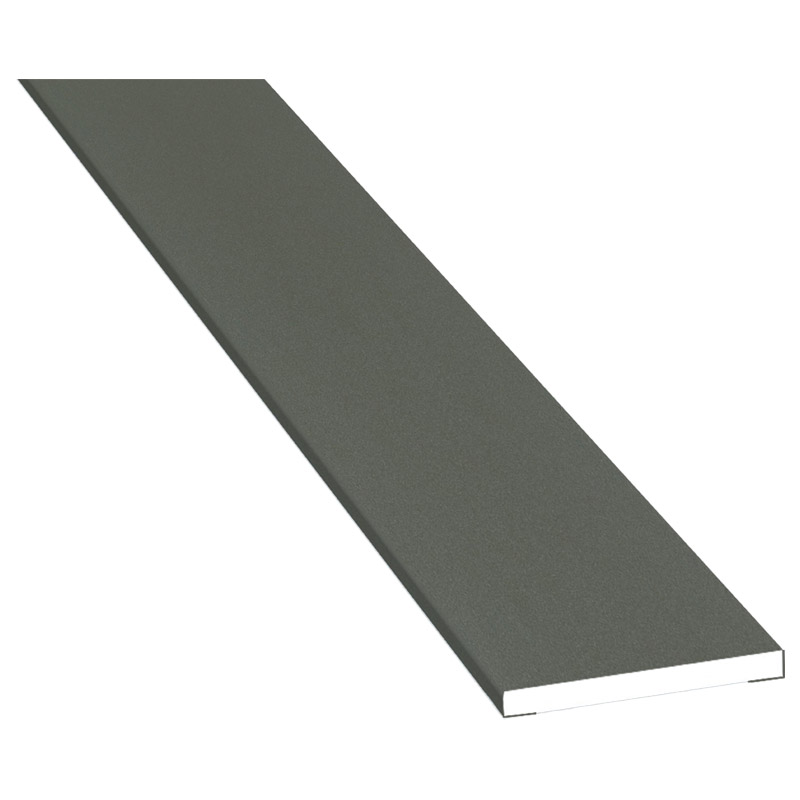 Flachprofil 30x3 mm Lg. 6,00 mfoliert70 3905-083 QUARZGRAU GLATT [63] Produktbild BIGPIC L