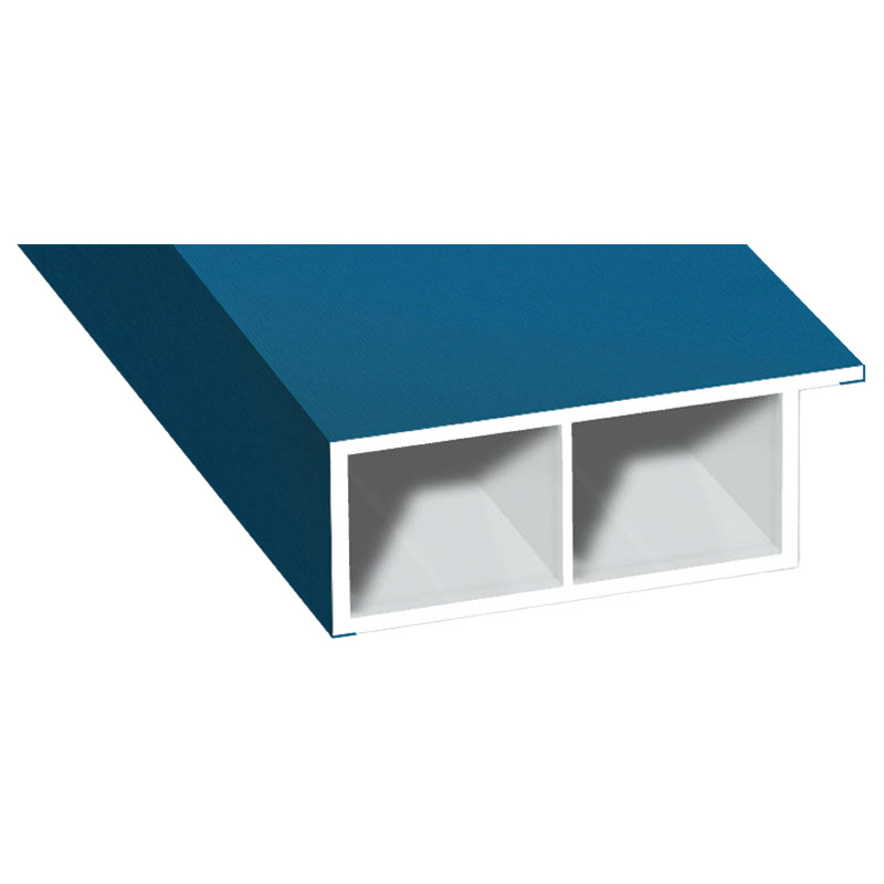 Kammerprofil 40x15 mm Lg. 6,00 mfoliert, mit Nase50 0705-167 BRILLANTBLAU [43] Produktbild BIGPIC L