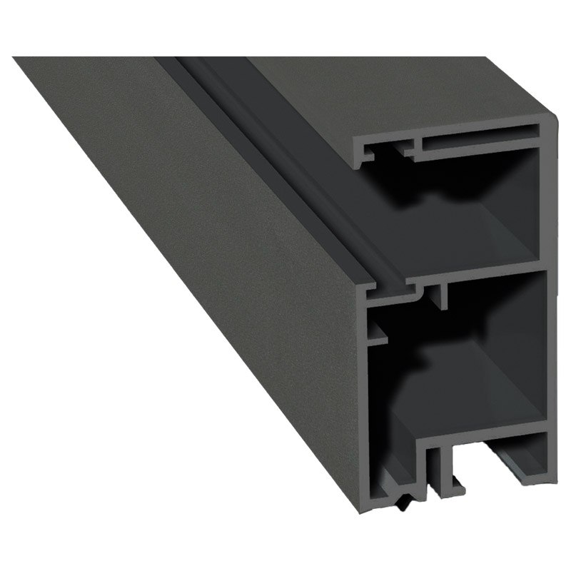 Rollladenführung 30x57 mm Lg. 6,00 mfoliert, GK Grau, ohne Bürste436 1014 ALUX DB 703 [100] Produktbild BIGPIC L
