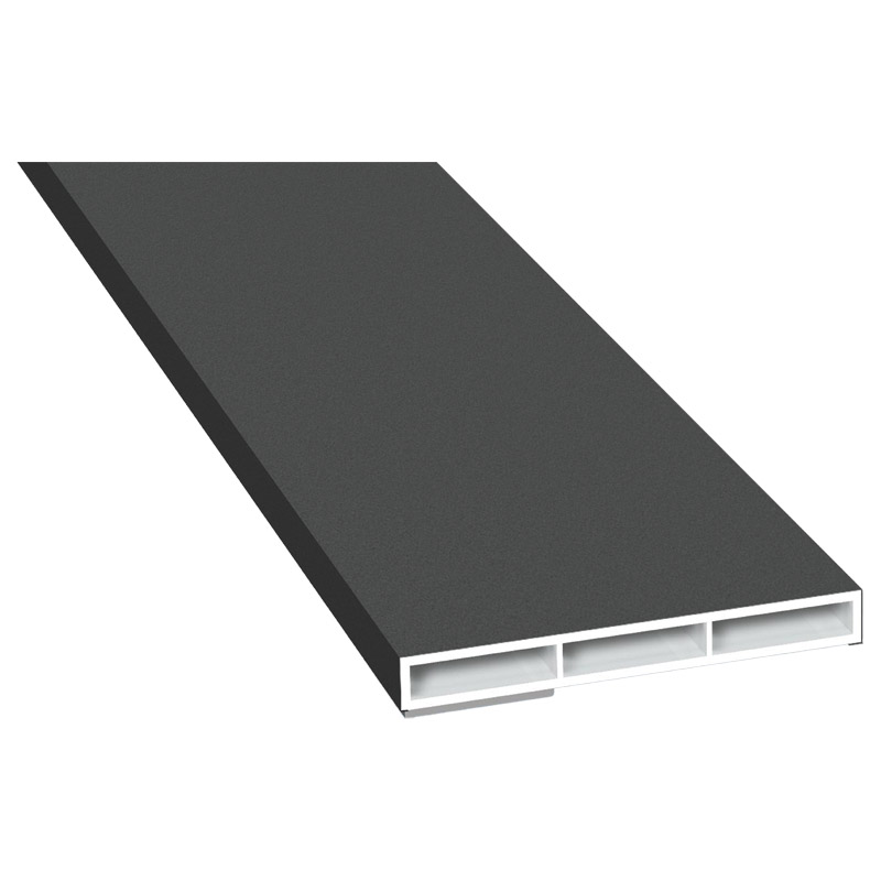 Kammerprofil 60x7 mm SK Lg. 6,00 mfoliert, ohne Nase470 6003 MATTEX ANTHRAZITGRAU [161] Produktbild BIGPIC L