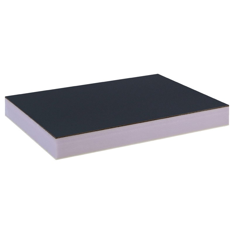 greenteQ Sandwichplatte HPL/HD/PVC einseitig HPL Renolit, XPS-Kern, Grautöne Produktbild BIGPIC L