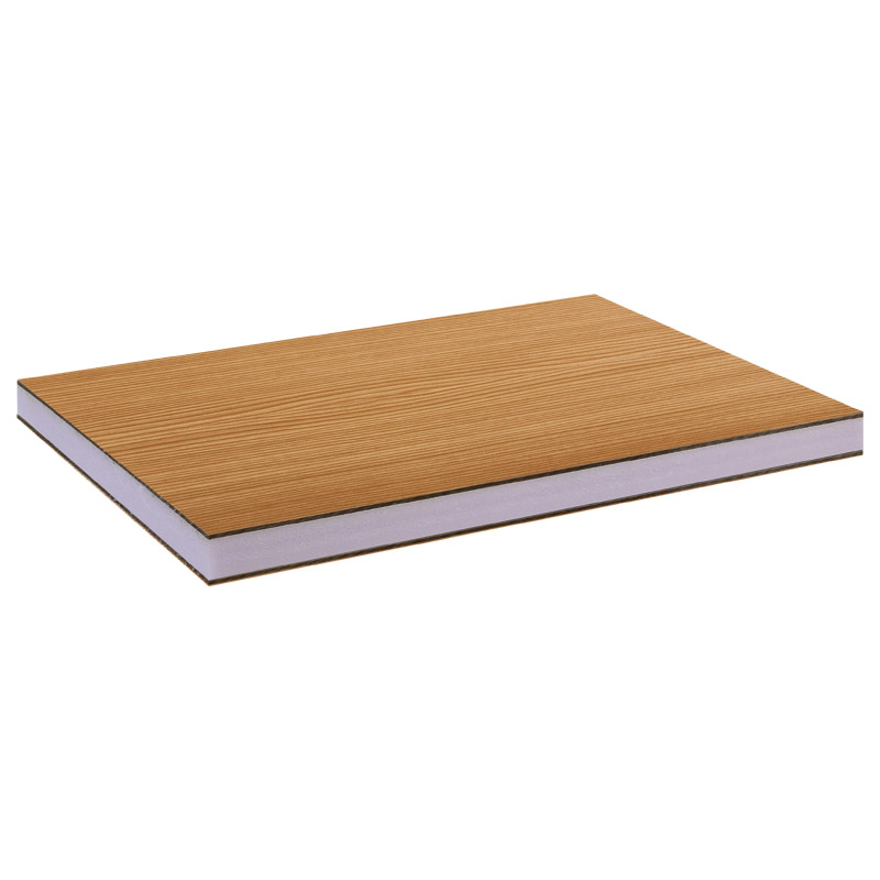 greenteQ Sandwichplatte HPL/HPL beidseitig foliert Renolit, XPS-Kern, Holztöne Produktbild BIGPIC L