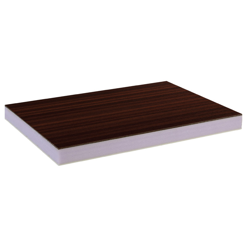 greenteQ Sandwichplatte HPL/HD/PVC einseitig HPL Renolit, XPS-Kern, Holztöne Produktbild BIGPIC L