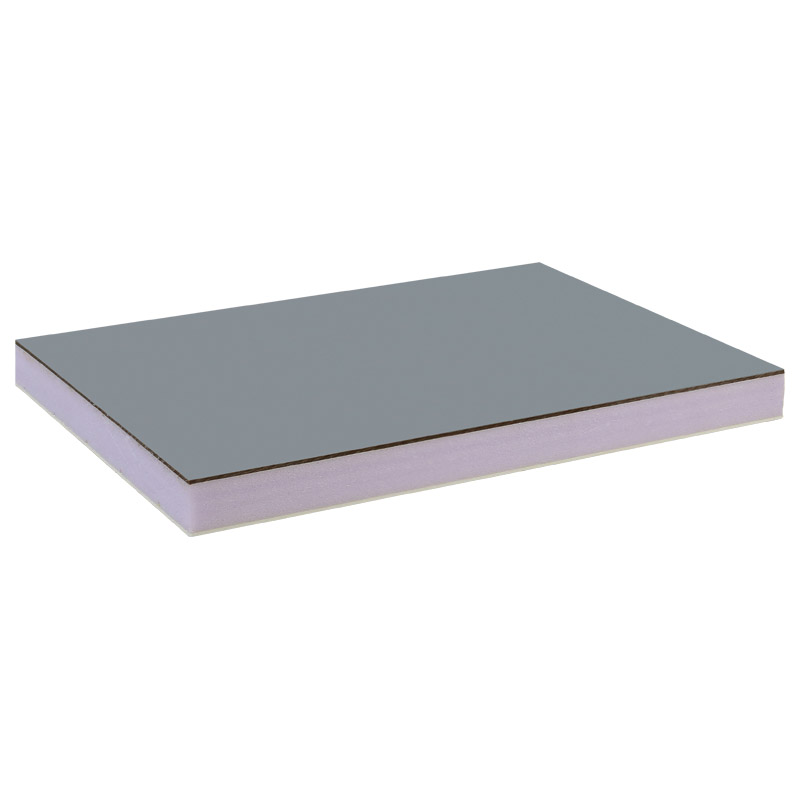 greenteQ Sandwichplatte HPL/HD/PVC einseitig HPL Hornschuch, XPS-Kern, Grautöne Produktbild BIGPIC L