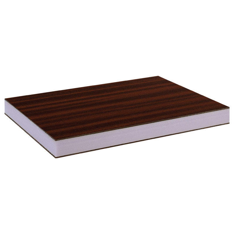 greenteQ Sandwichplatte HPL/HPL beidseitig foliert Renolit, XPS-Kern, Holztöne Produktbild BIGPIC L