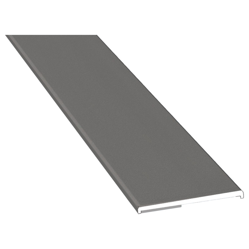 Flachprofil 40x3/2 mm SK Lg. 6,00 mfoliert436 1016 ALUX GRAUALUMINIUM [102] Produktbild BIGPIC L