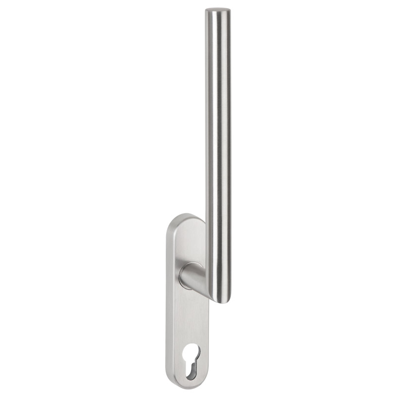 greenteQ Hebe-/Schiebetürgriff HSTG61.PZ.ER Edelstahl fein matt, Stiftlänge 2x95 mm (Lose) Nocken-Ø 10 mm, inkl. Schrauben M6x80 mm Produktbild BIGPIC L