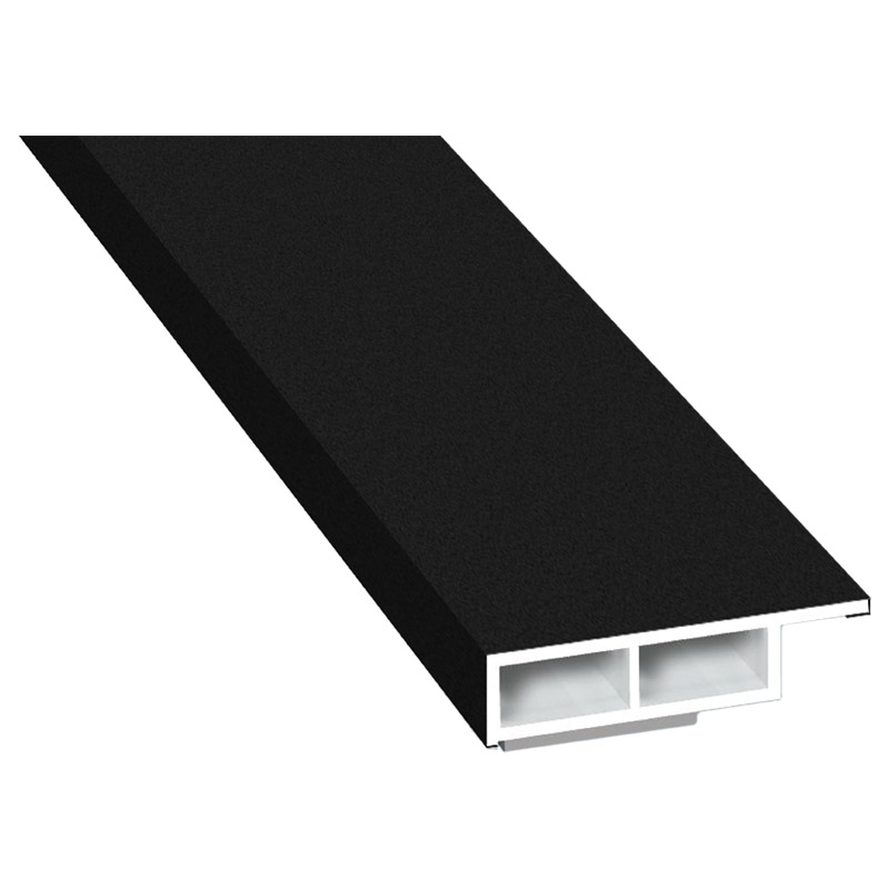 Kammerprofil 30x7 mm SK Lg. 6,00 mfoliert, mit Nase476 6062 MATTEX JET BLACK [164] Produktbild BIGPIC L