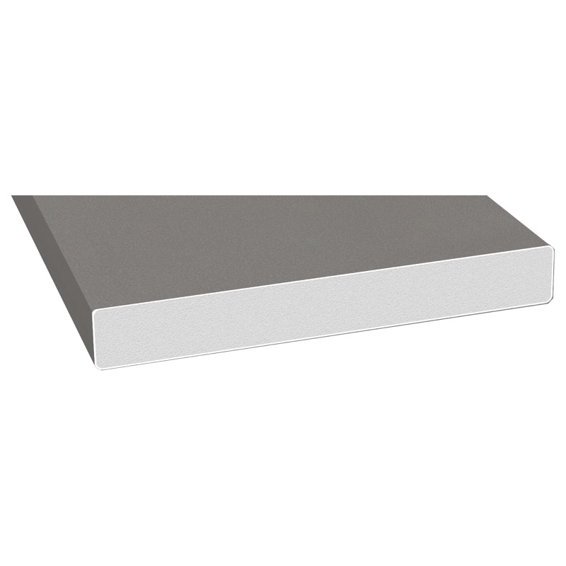 Schaumprofil 150x20 mm Lg. 6,00 mfoliert, PVC-Hartschaum436 1016 ALUX GRAUALUMINIUM [102] Produktbild BIGPIC L