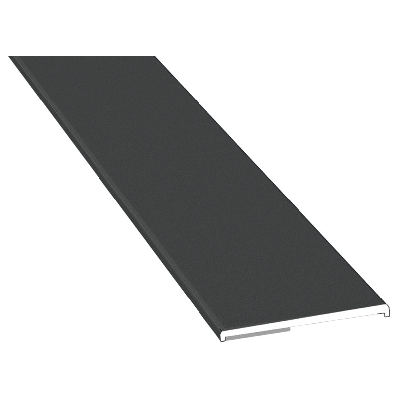 Flachprofil 40x3/2 mm SK Lg. 6,00 mfoliert470 6003 MATTEX ANTHRAZITGRAU [161] Produktbild BIGPIC L