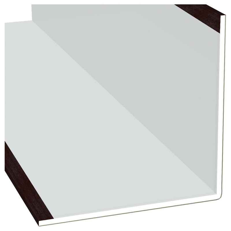 Winkelprofil 100x100x3 mm Lg. 6,00 mAußen foliert80 9905-167 MARONIBRAUN [71] Produktbild BIGPIC L