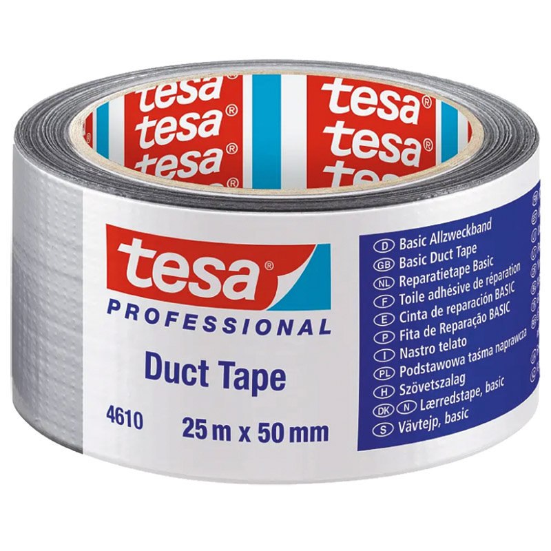 tesa Professional 4610, 50m x 50mm, silber-matt Produktbild BIGPIC L