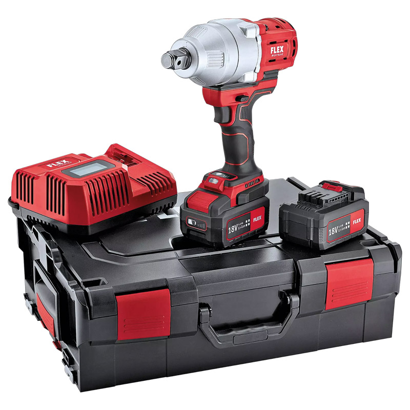 FLEX Akku-Schlagschrauber IW 3/4" 18.0-EC/5.0 Set Produktbild BIGPIC L