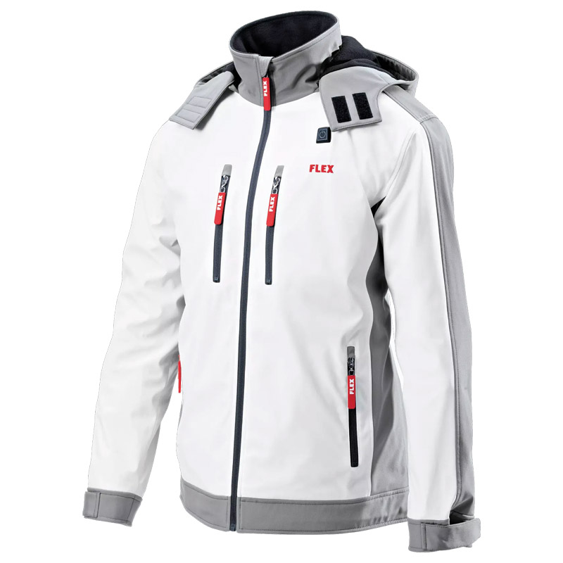 FLEX Akku Heizjacke Softshell TJ White 10.8/18.0 Men Produktbild BIGPIC L