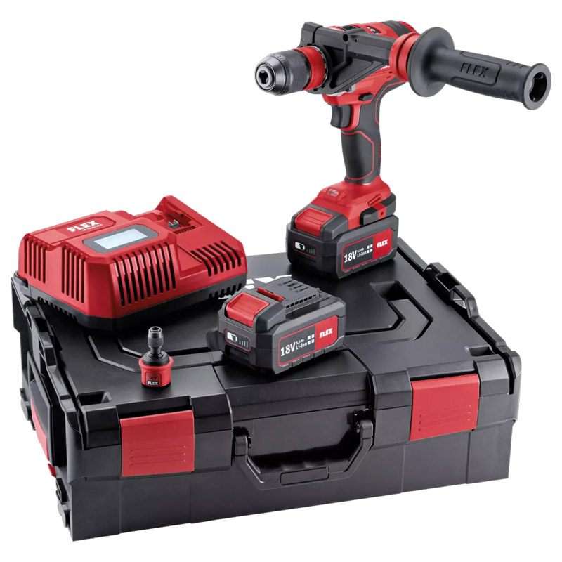 FLEX Akku-Bohrschrauber DD 4G 18.0-EC/5.0 Set Produktbild BIGPIC L
