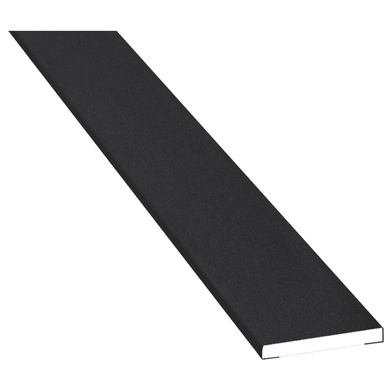 Flachprofil 25x3 mm Lg. 6,00 mfoliertPX 47097 BLACK ULTI MATT [139] Produktbild BIGPIC L