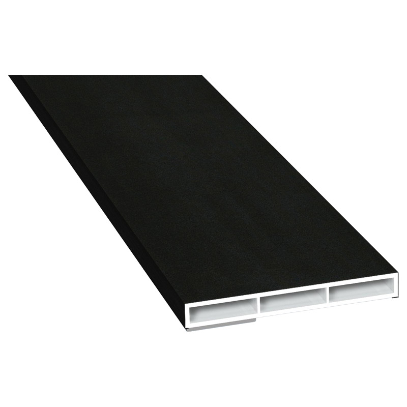 Kammerprofil 60x7 mm SK Lg. 6,00 mfoliert, ohne Nase446 7062 JET BLACK SFTN CC+ [146] Produktbild BIGPIC L