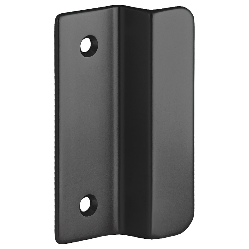 greenteQ Glasfalzgriff ohne Steg RAL9005 schwarz matt Produktbild BIGPIC L