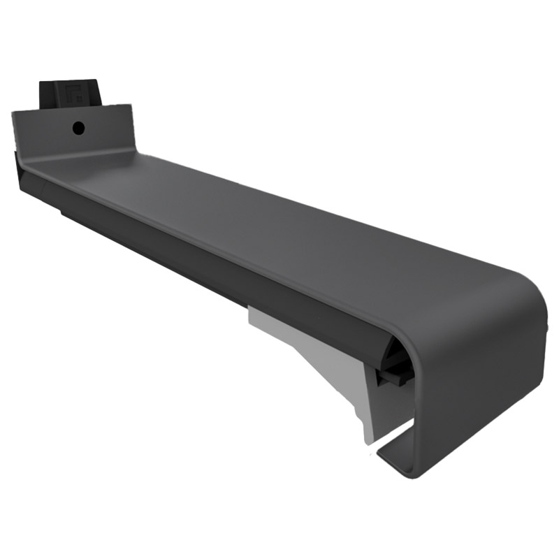 Aluminium Fensterbank-Längsverbinder VT 250 mit Dichtset 195 mm RAL7016 glatt matt hochwetterfest Produktbild BIGPIC L