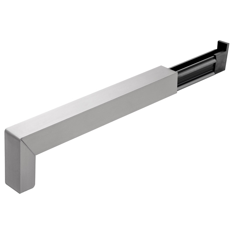 GAA400 silberfarbig EV1 - Kunststoff-Gleitabschluss mit Aluminium-Oberteil Produktbild BIGPIC L