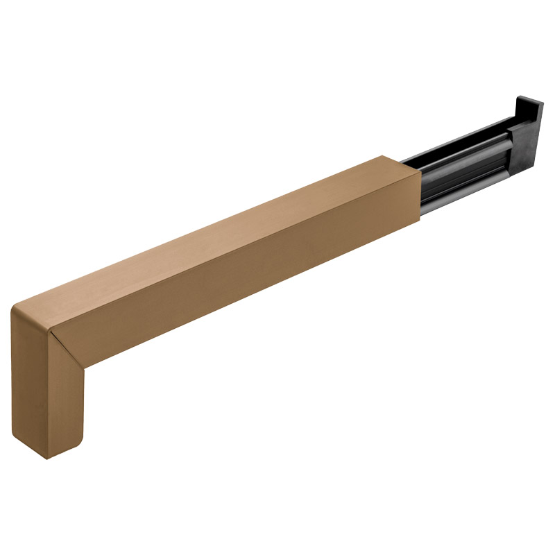 GAA400 mittelbronze C33 - Kunststoff-Gleitabschluss mit Aluminium Oberteil Produktbild BIGPIC L