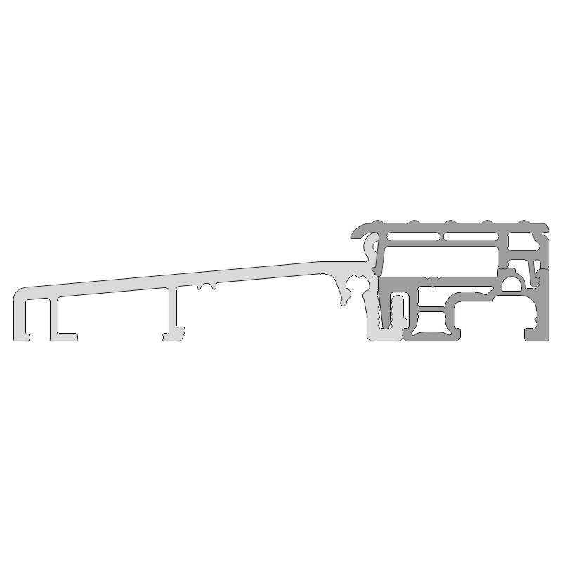 greenteQ Schwelle TB kantig grau mit Deckel grau geriffelt Produktbild BIGPIC L