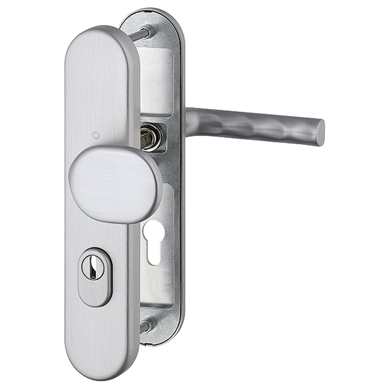 Zimmertür-Schutzwechselgarnitur 86G/3332ZA/3310/1700 SST ES1 PZ F31-1 37-47 mm Türstärke Produktbild BIGPIC L