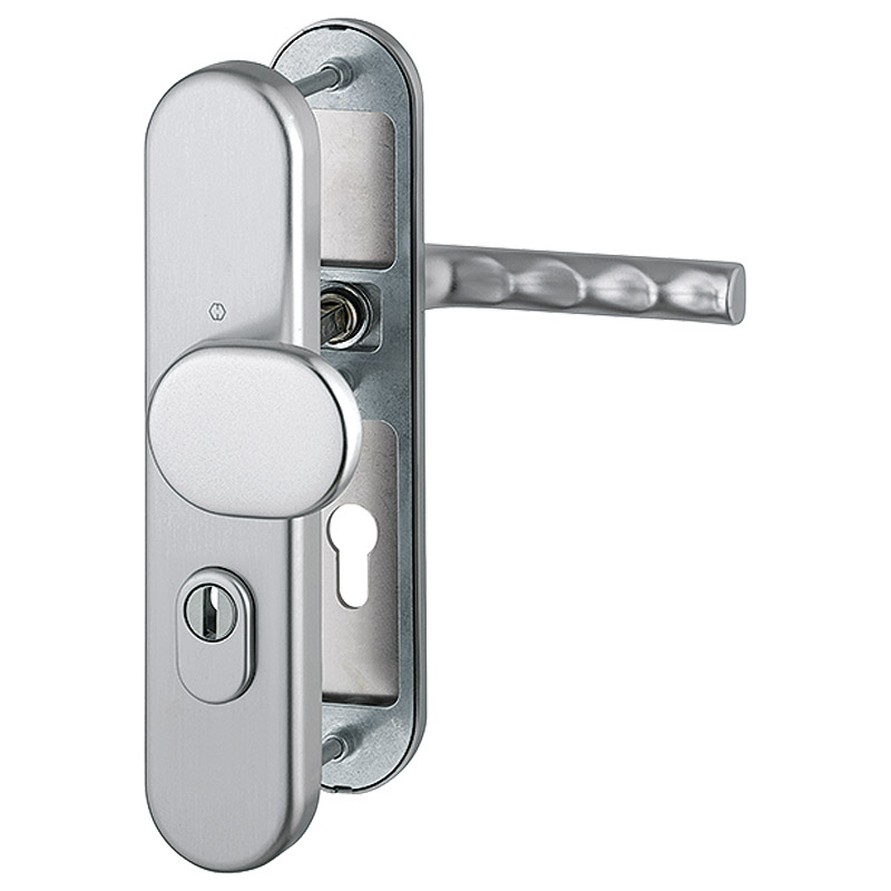 Zimmertür-Schutzwechselgarnitur 86G/3331/3310/1700 SST ES1 PZ F9 37-47 mm Türstärke Produktbild BIGPIC L