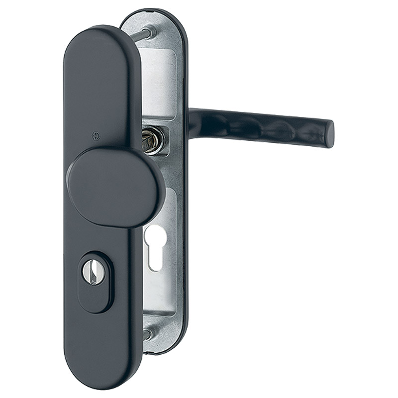 Zimmertür-Schutzwechselgarnitur 86G/3331/3310/1700 SST ES1 PZ F9714M 37- 47 mm Türstärke Produktbild BIGPIC L
