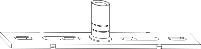 Drehband RB für Kippflügel silber Produktbild BIGPIC L