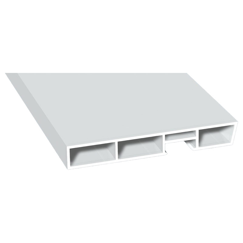 Verkleidungsprofil 80x11mm Lg. 6,00m Weiß, VE: 60m Produktbild BIGPIC L