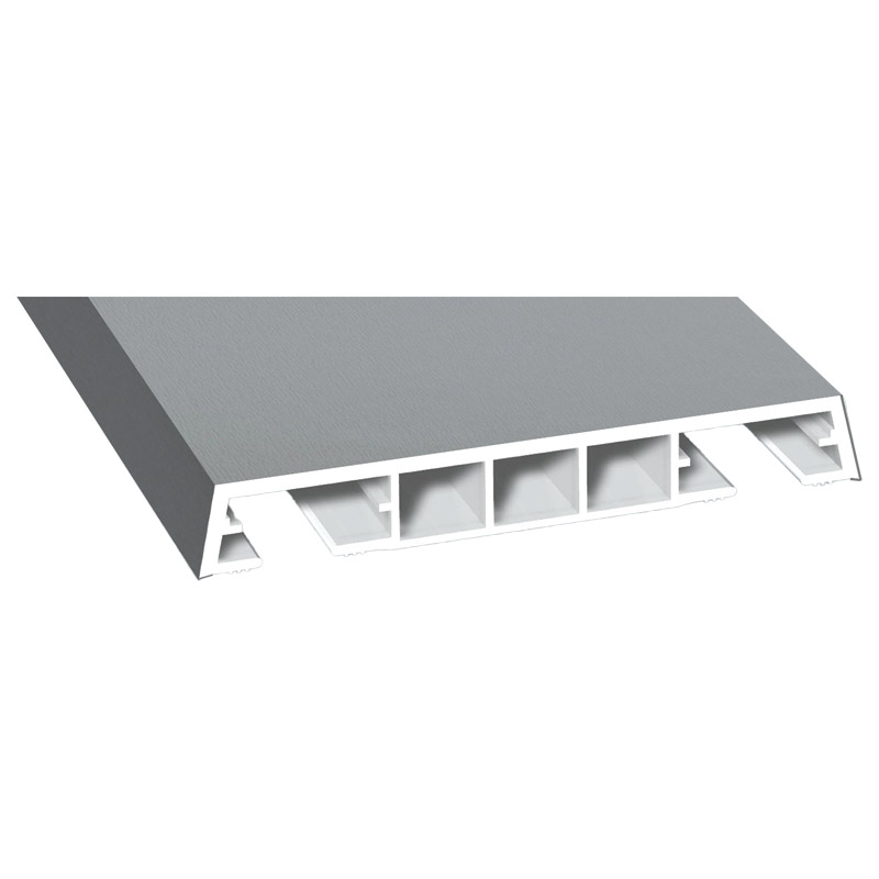 Verkleidungsprofil 85x12mm Lg. 6,00m foliert 71 5505-167 Silbergrau Produktbild BIGPIC L