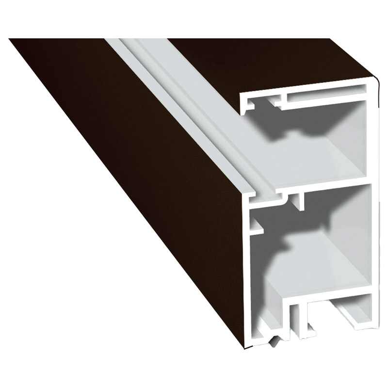 Rollladenführung 30x57mm Lg. 6,00m foliert, GK Braun , ohne Bürste88 7505-167 Schokobraun Produktbild BIGPIC L