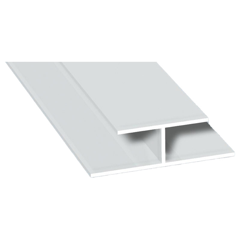H-Profil 40x10mm Lg. 6,00m Weiß, VE: 60m Produktbild BIGPIC L
