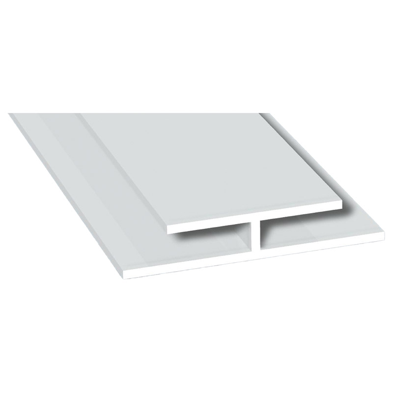 H-Profil 60x7mm Lg. 6,00m Weiß, VE: 60m Produktbild BIGPIC L