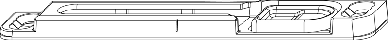 Schließteil f. Kantenverschluss m. mont. Kippschere 55277 silber*VE100* Produktbild BIGPIC L
