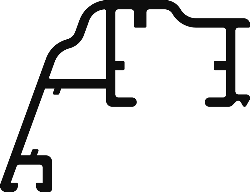 Flügelprofil FL 41.31-S blank Produktbild BIGPIC L