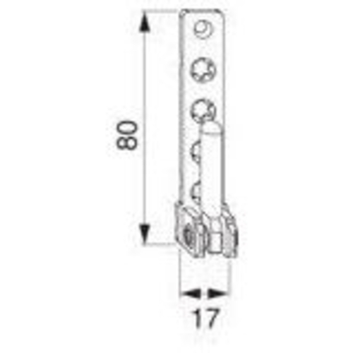 Ecklager PVC 7 mm Zapfen 12 mm Ral 9016-S*VE100* Produktbild BIGPIC L