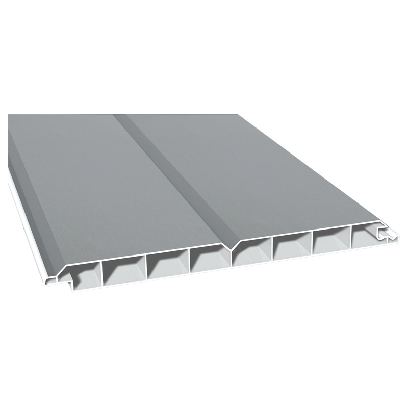 Nut- u. Federprofil 200x17mm Lg. 6,00m foliert, V-Fuge 71 5505-167 Silbergrau Produktbild BIGPIC L