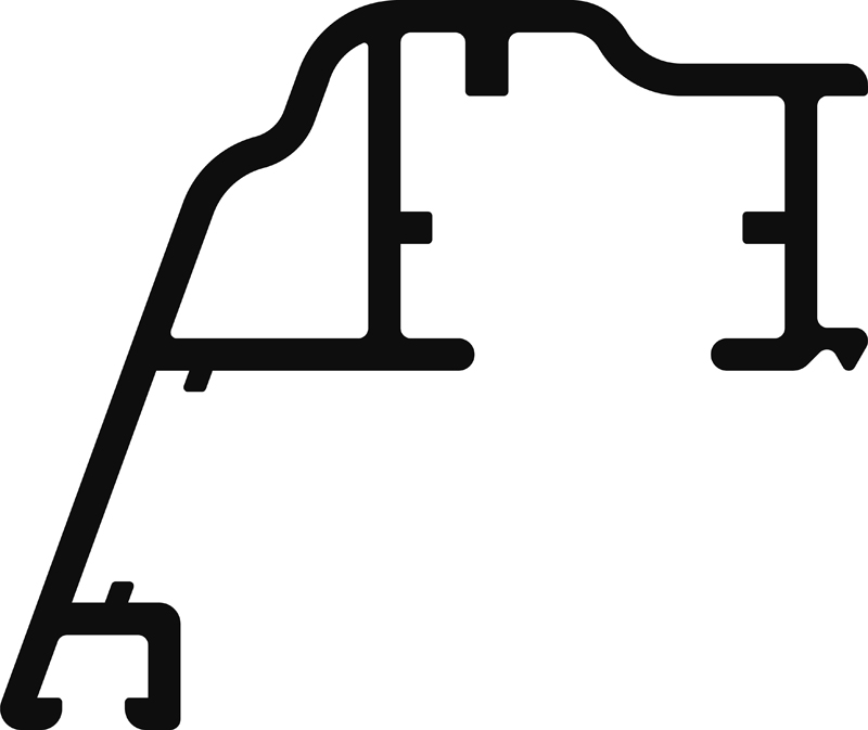Flügelprofil FL 41.34-S blank Produktbild BIGPIC L