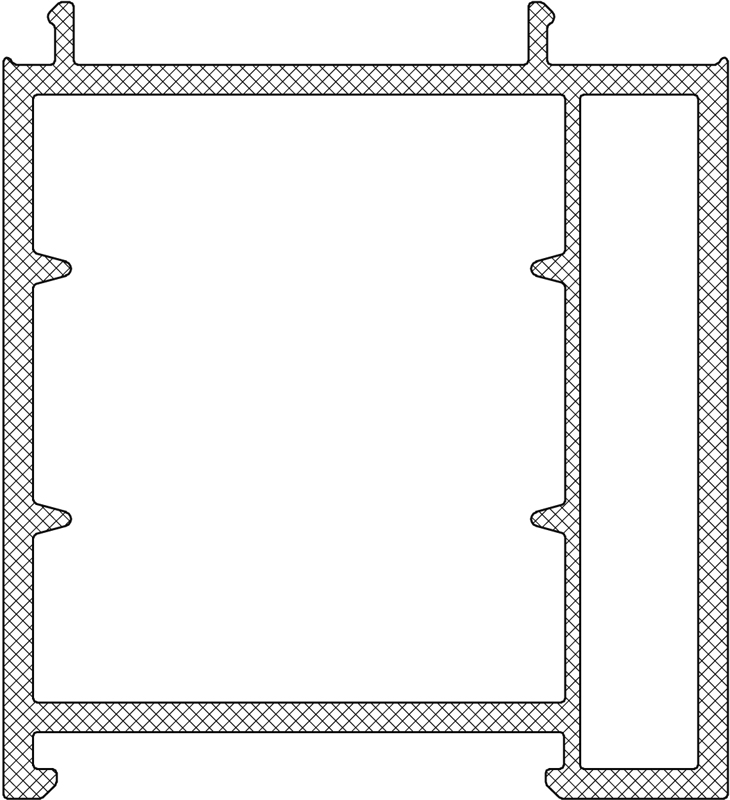 PVC-Türschwelle-Unterprofil TSUK5049 Produktbild BIGPIC L