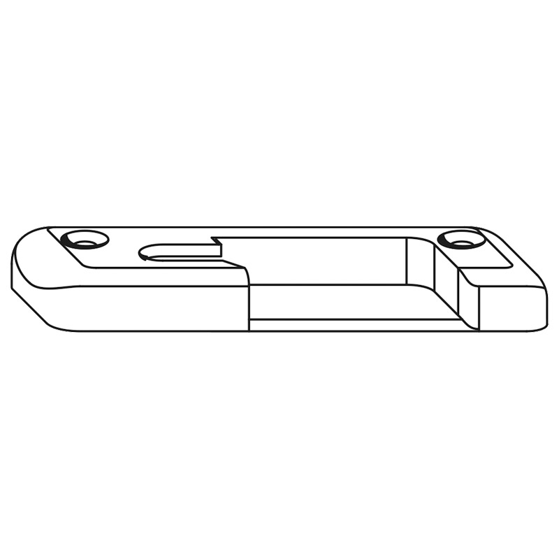 Roto H/SH Schließstück 4/9 silber ls Produktbild BIGPIC L