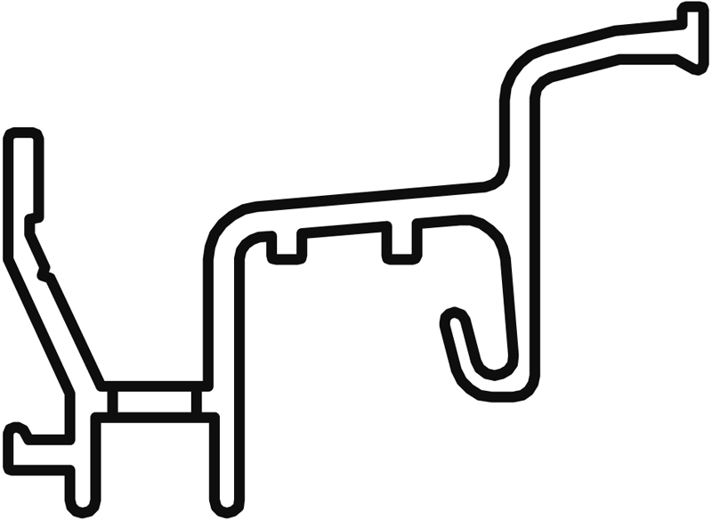 Regenschiene Donau 1805N Ral 9016 VE60 Produktbild BIGPIC L
