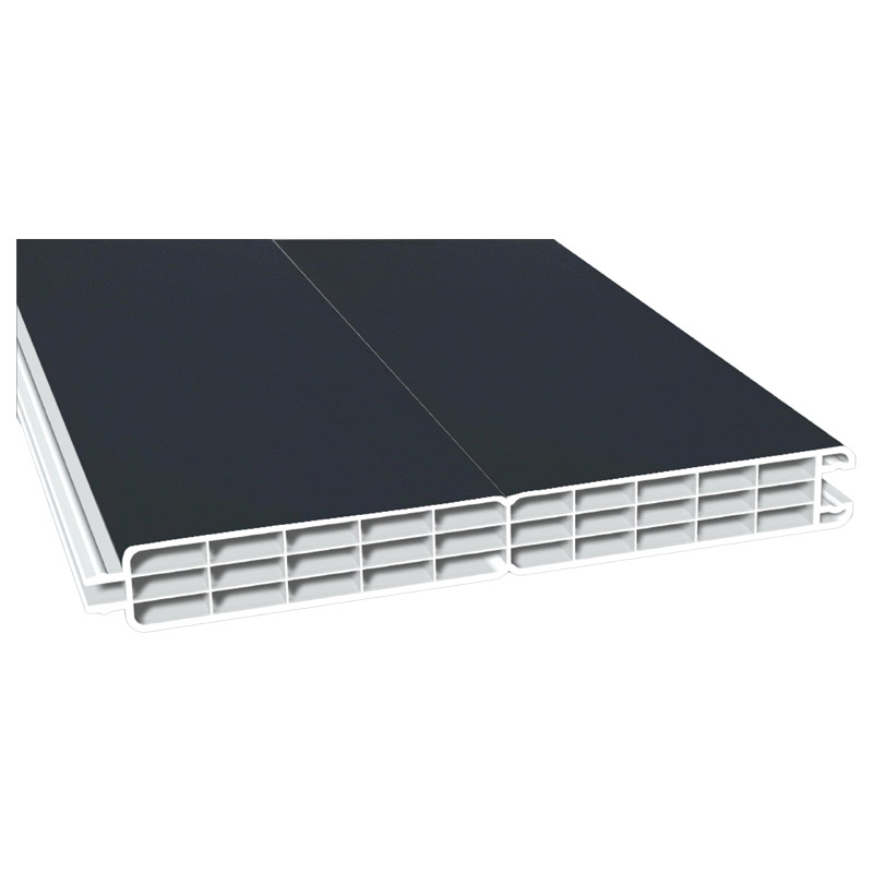 Nut- u. Federprofil 200x24mm Lg. 6,00m foliert 70 1605-167 Anthrazitgrau Produktbild BIGPIC L